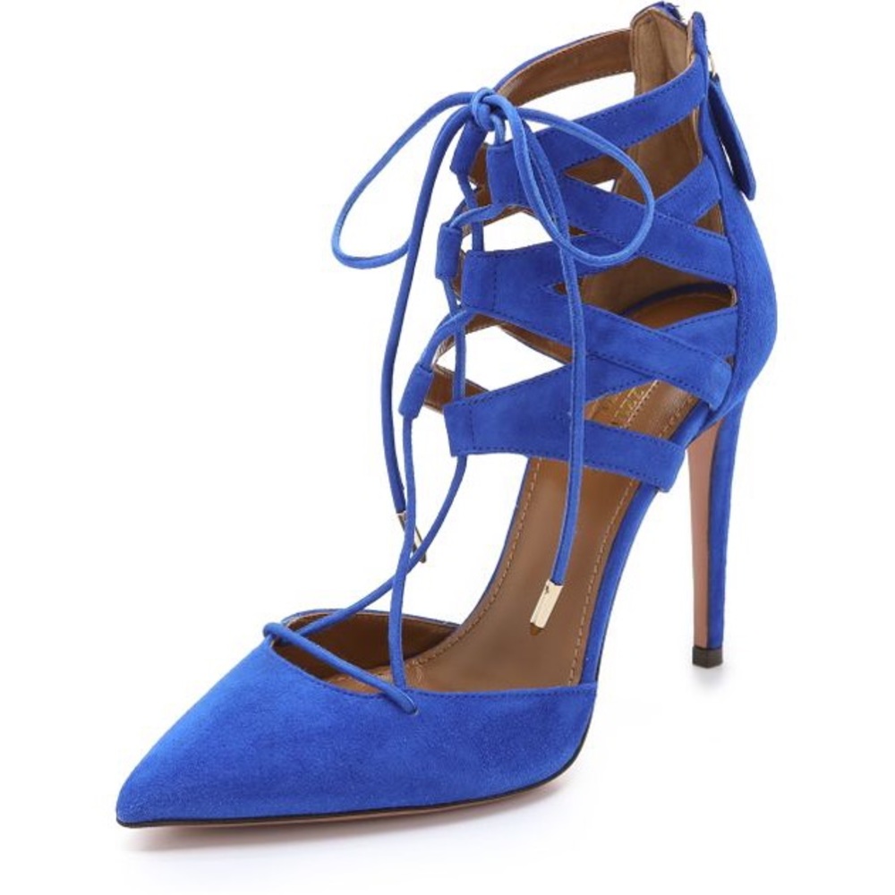 Aquazzura Belgravia lace up pumps